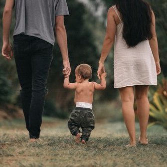 Family walking together